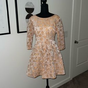 ark& co. flower print peach colored dress!!